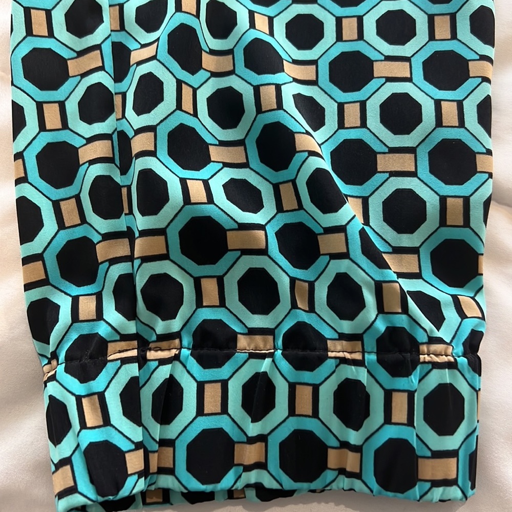 Abstract Print Drawstring Pants - image 2